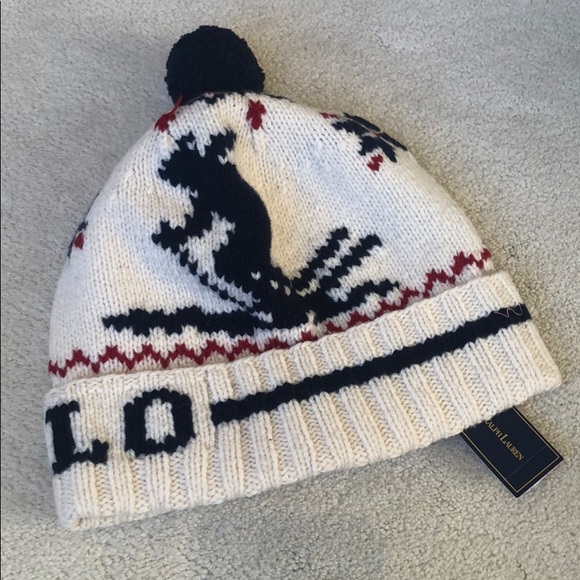 50% OFF UNISEX ONE SIZE Ralph Lauren winter hat - Picture 3 of 5